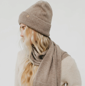 Cassidy Cashmere Wrap and Beanie Duo