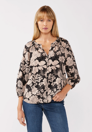 Flora Button Down Blouse