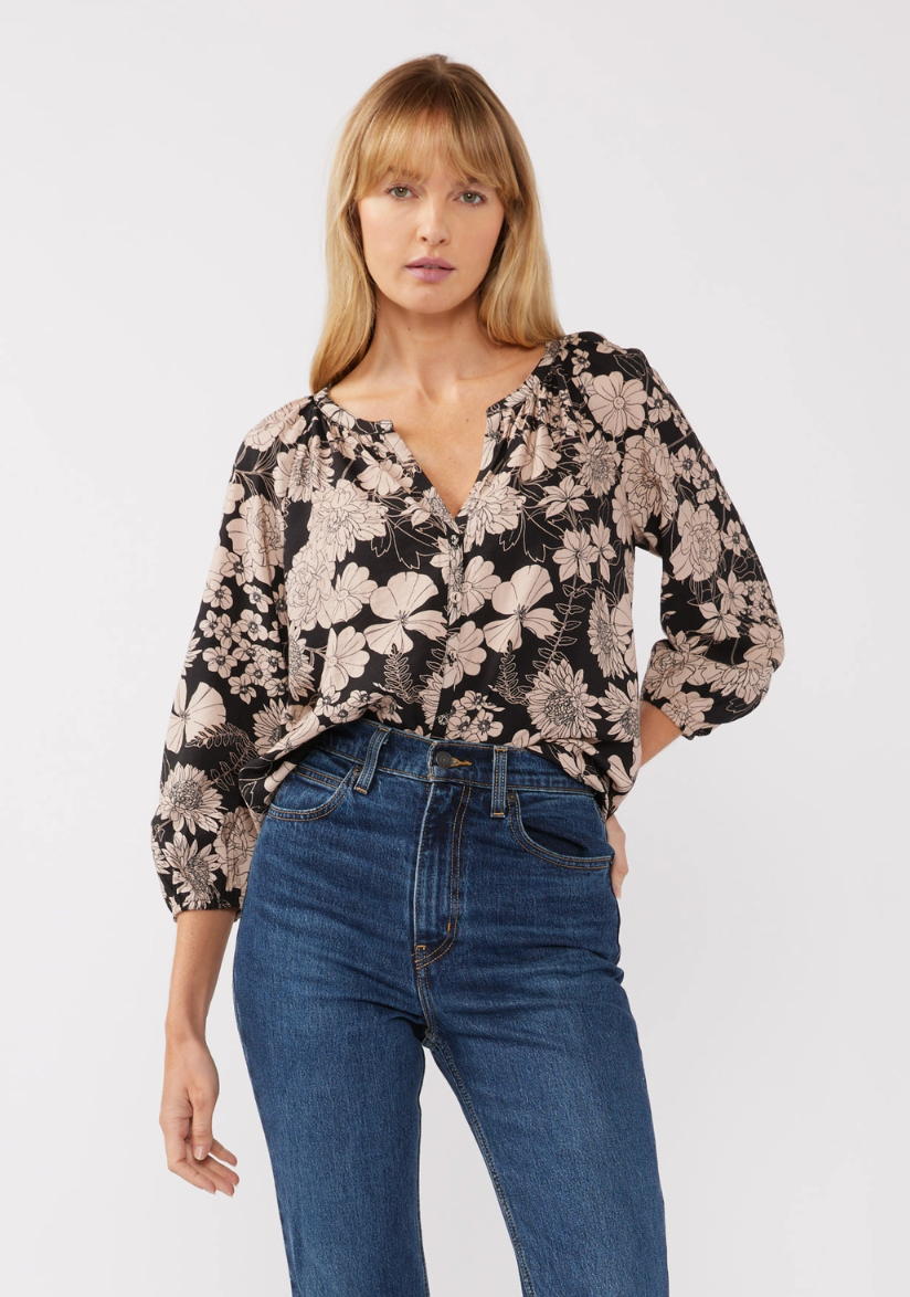 Flora Button Down Blouse