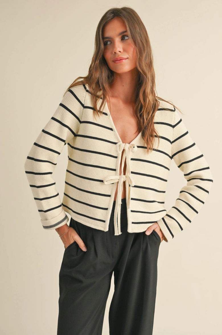 Tied Front Cardigan