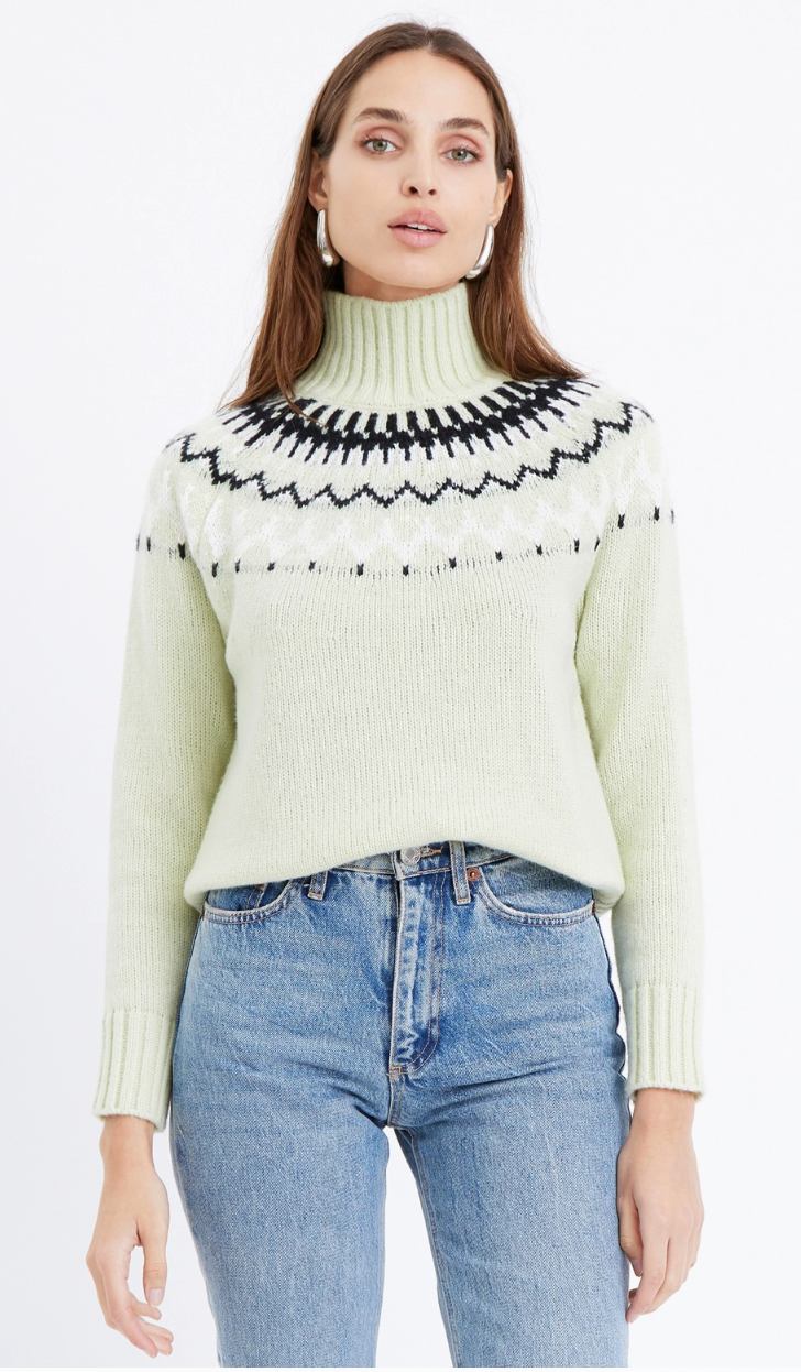 Rita Mock Neck Sweater