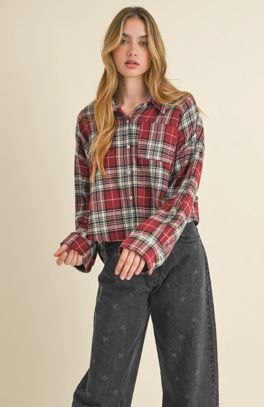 Multi Plaid Buttondown Shirt