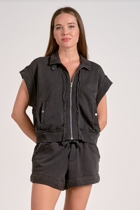 Emily Zip Front Top