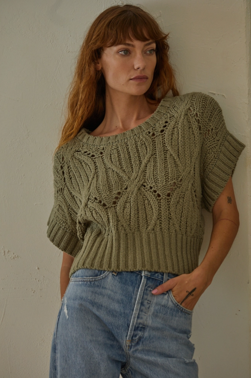 Cali Crochet Knit Top