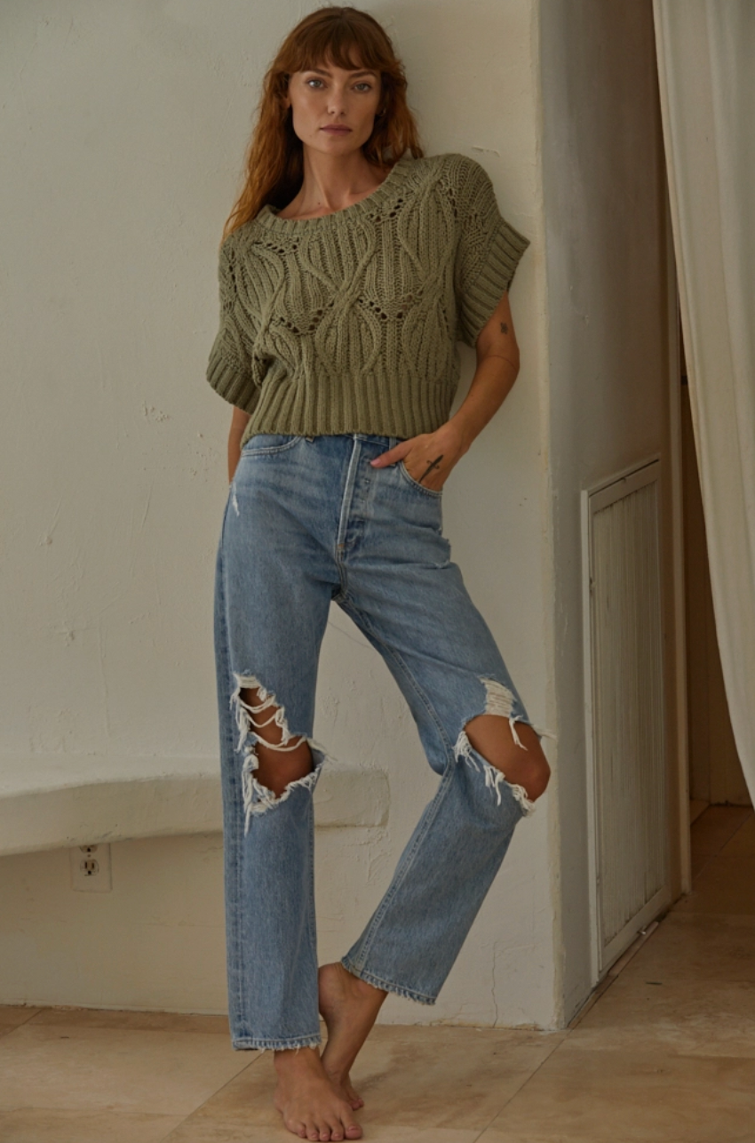 Cali Crochet Knit Top