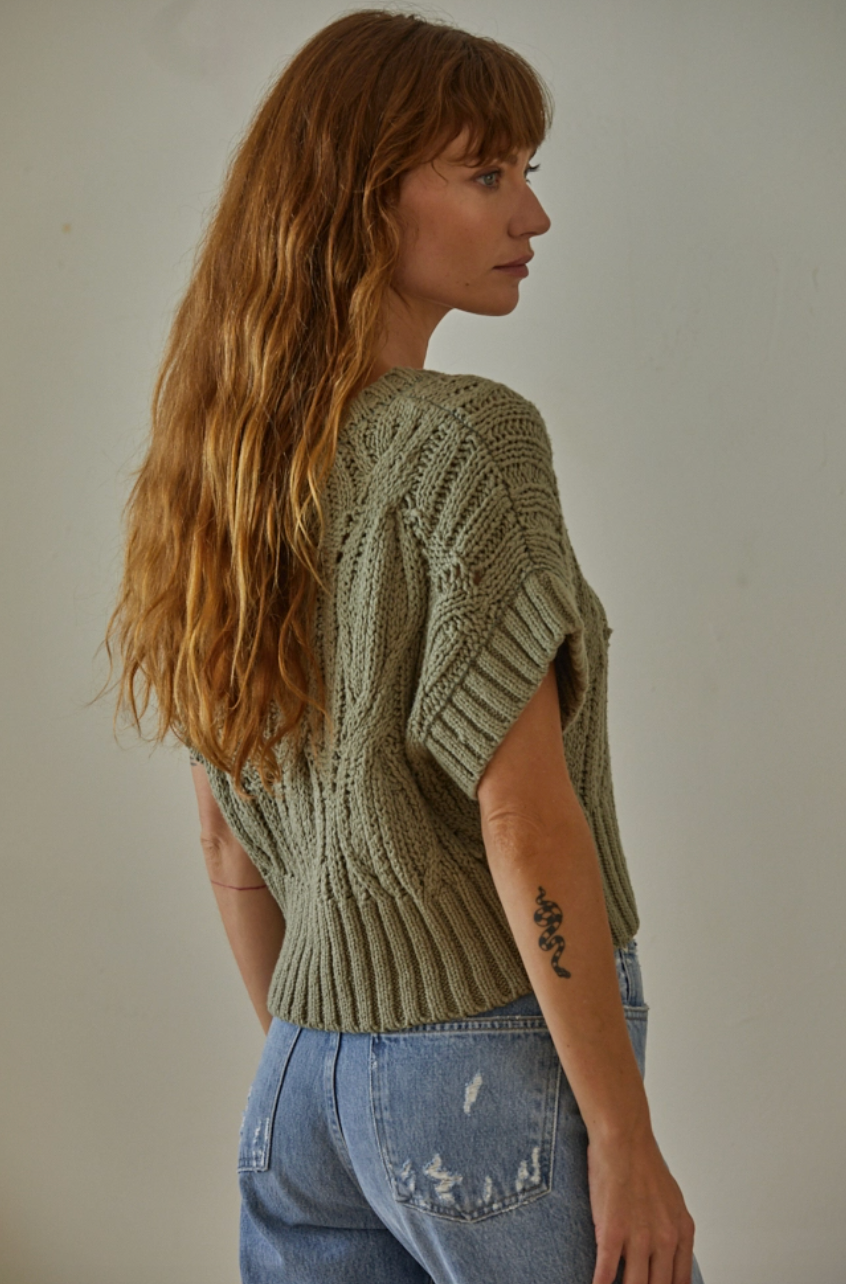 Cali Crochet Knit Top