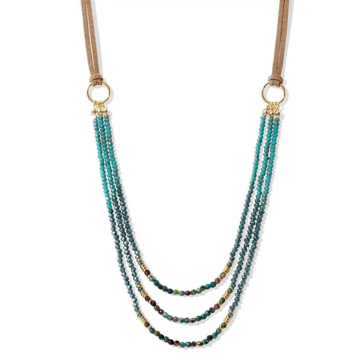 Triple Layer Beaded Necklace