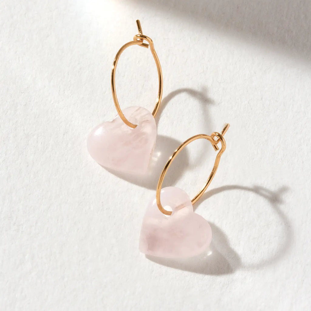 Rose Quartz Be Mine Earrings