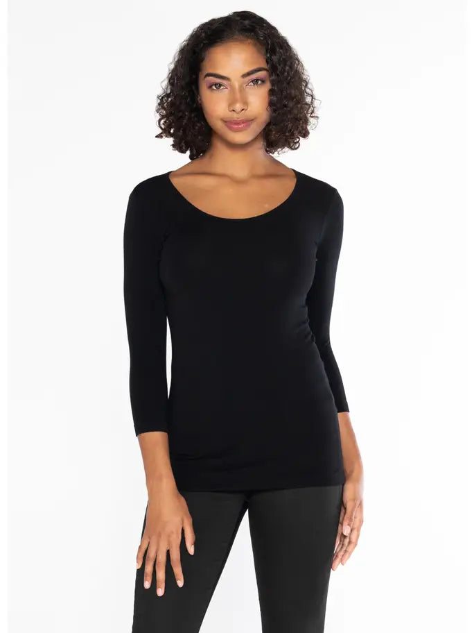 Bamboo 3/4 Sleeve Top