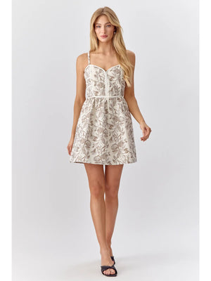 Sandi Jacquard Mini Dress