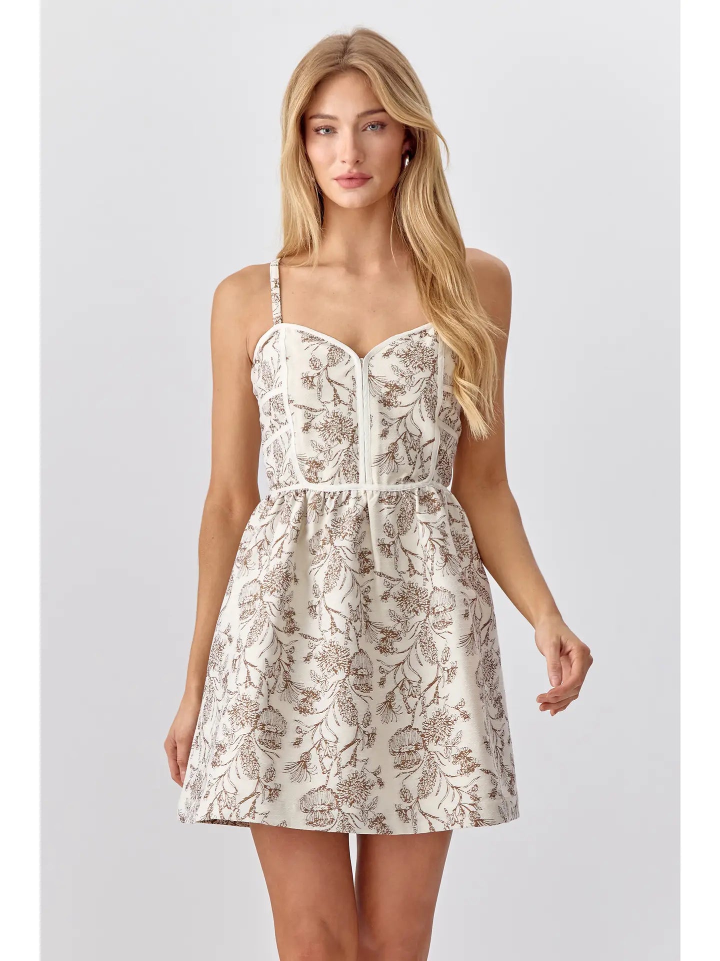 Sandi Jacquard Mini Dress