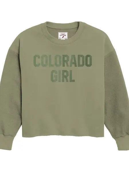 Colorado Girl Reverse Fleece Crew