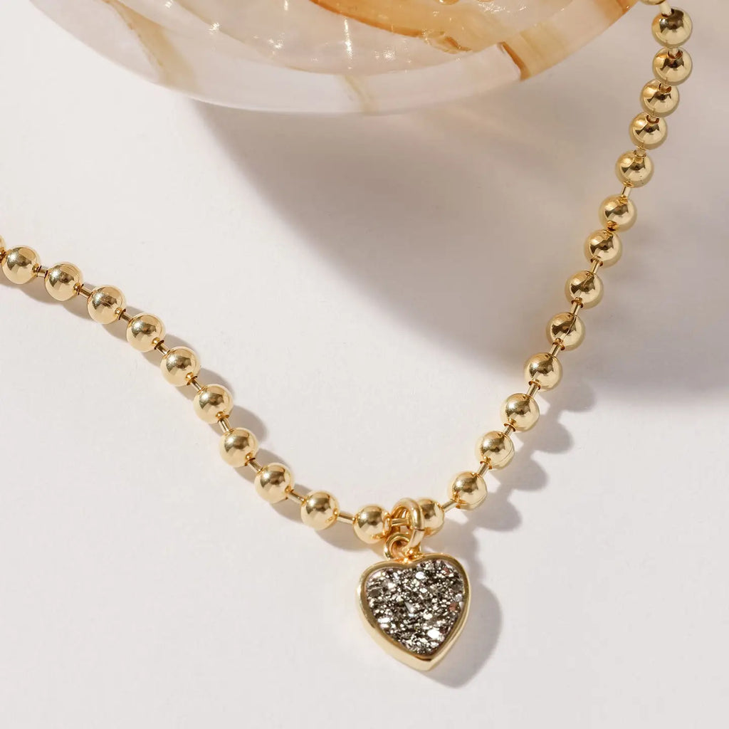 Heart's Accelerated Ball Chain Necklace