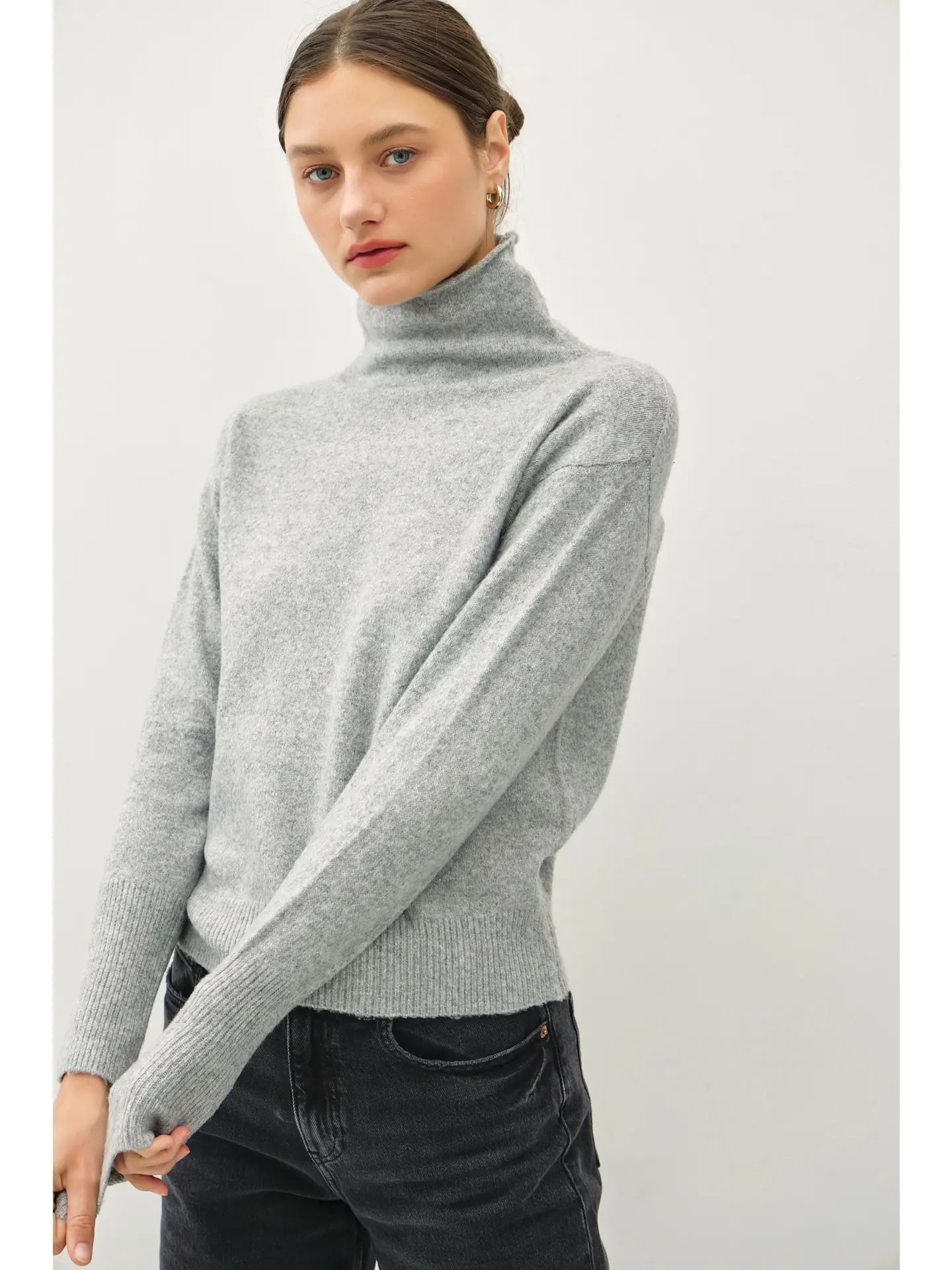 High Turtleneck Sweater