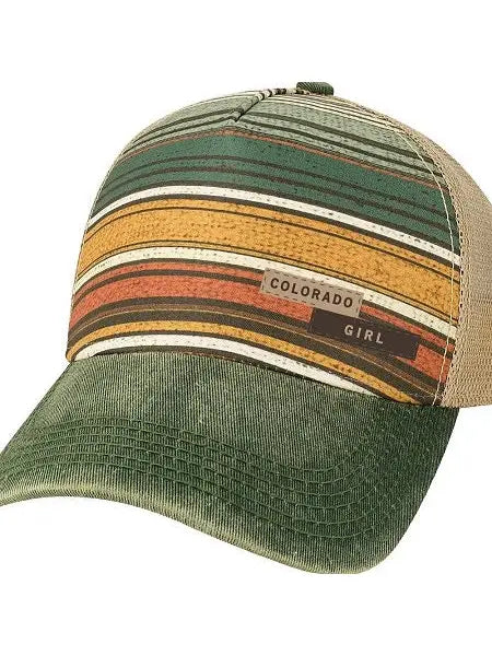 Colorado Girl Striped Trucker