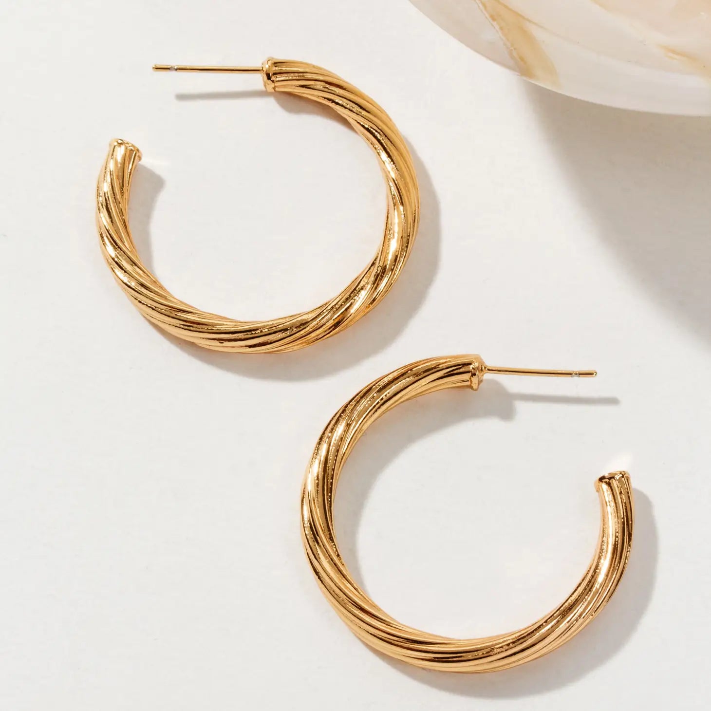 Helix Twisted Hoop Earrings