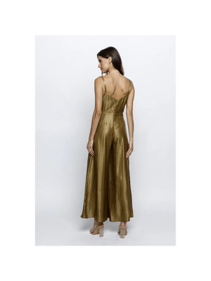 Solid Gold Wide Leg Jumpsuit