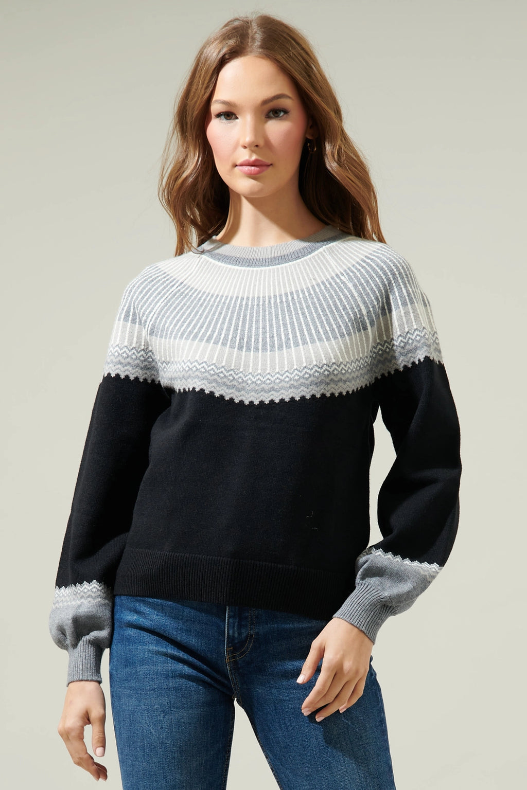 Lacey Fair-Isle Sweater