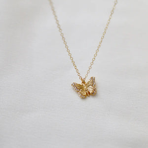 Cz Butterfly Necklace