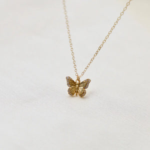 Cz Butterfly Necklace