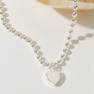 Heart's Accelerated Ball Chain Necklace