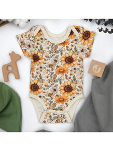 Organic Cotton Short Sleeve Baby Bodysuit