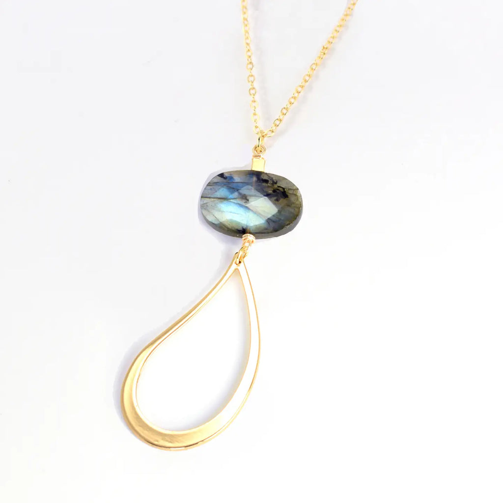 Talia Labradorite Long Necklace