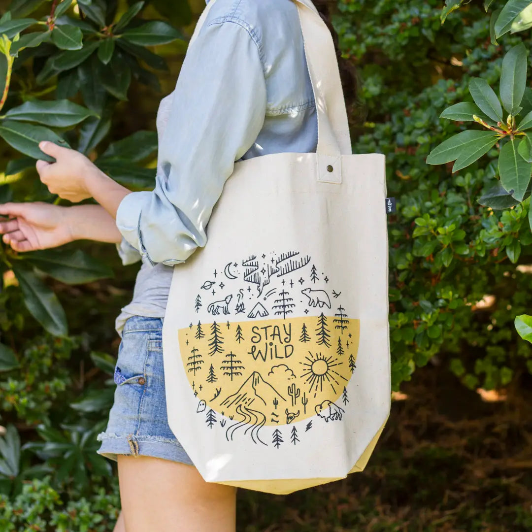 Stay Wild Cotton Tote Bag