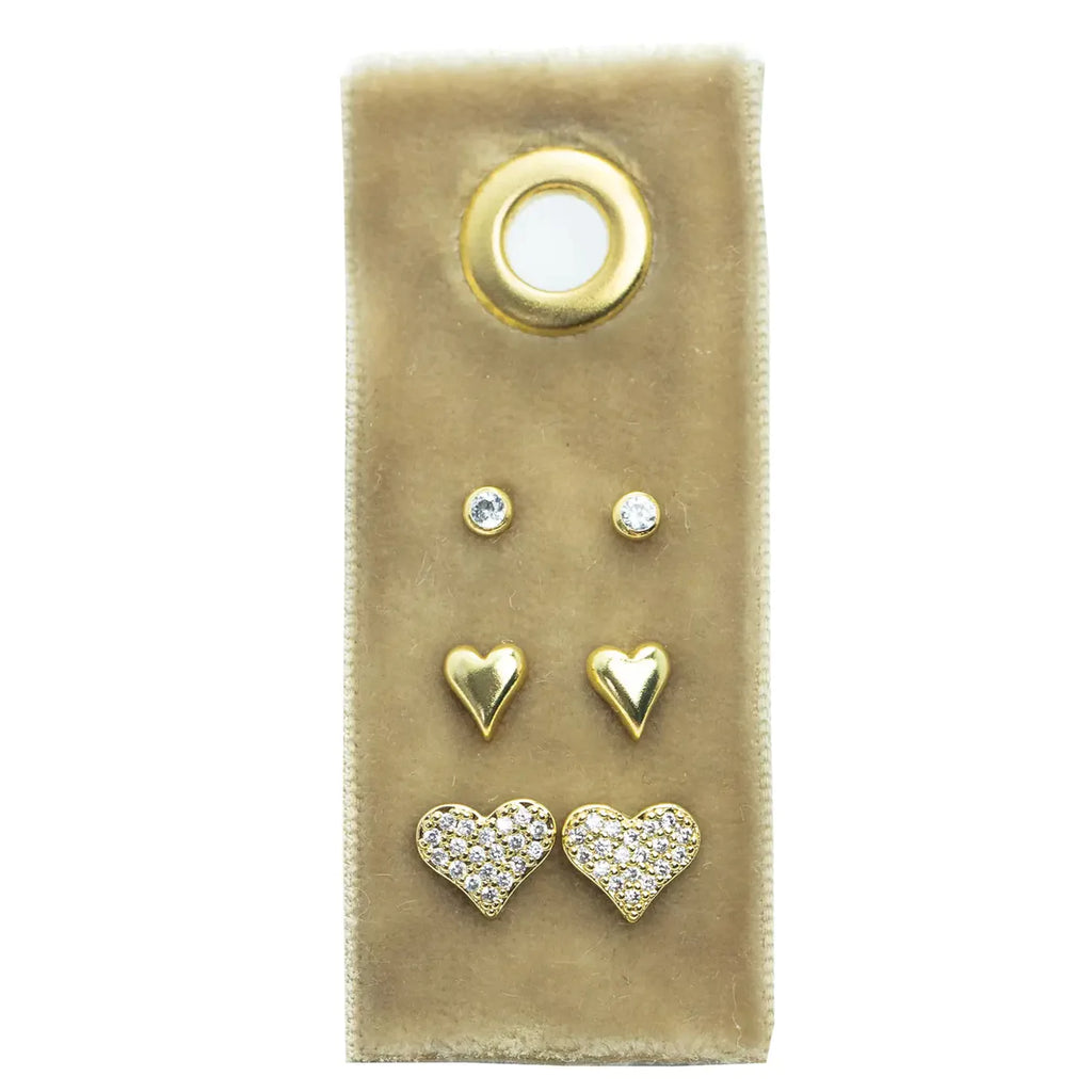 Velvet Earring Trio Set