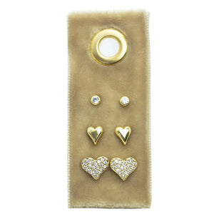 Velvet Earring Trio Set