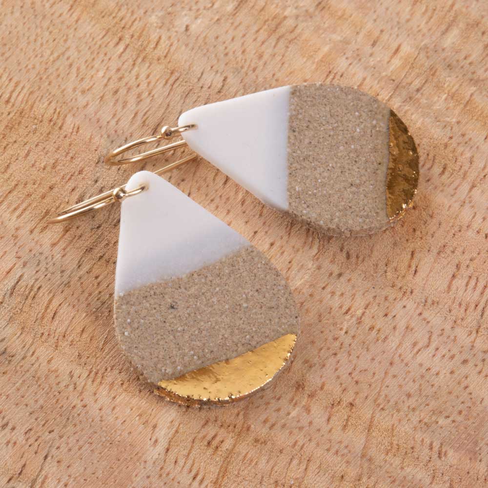 Sandy Rain Drop Earring